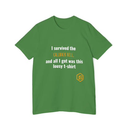 I Survived the Callback Hell, and All I Got Was This Lousy T-Shirt | Funny Coding T-Shirt for Developers | Usha Creations