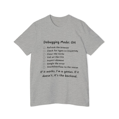 Frontend Debugging Mode Web Dev Humor T Shirt | CSS Battle Meme Tees | Usha Creations