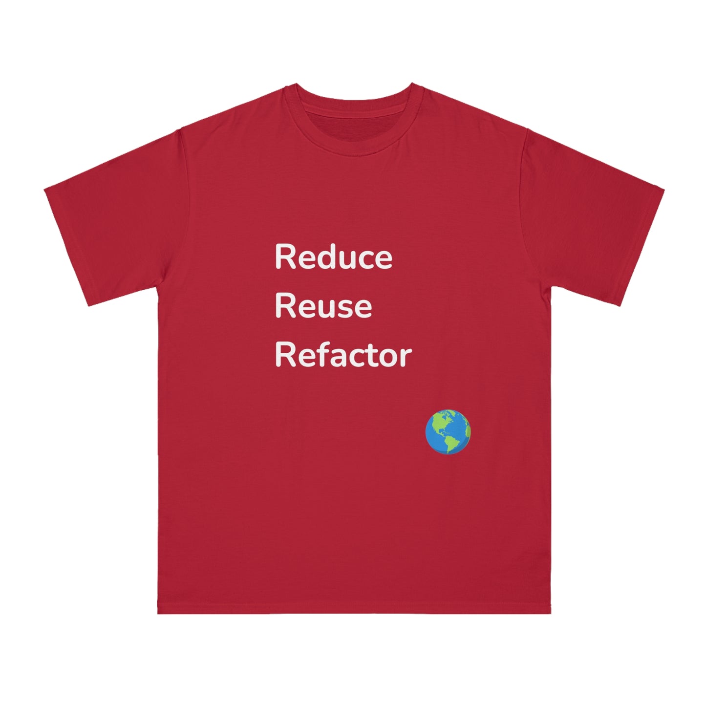 Reduce Reuse Refactor Eco Dev Tee | Green Coding Shirt | Usha Creations