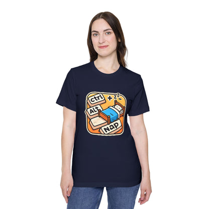 Ctrl+Alt+Nap Tech-Themed T-Shirt