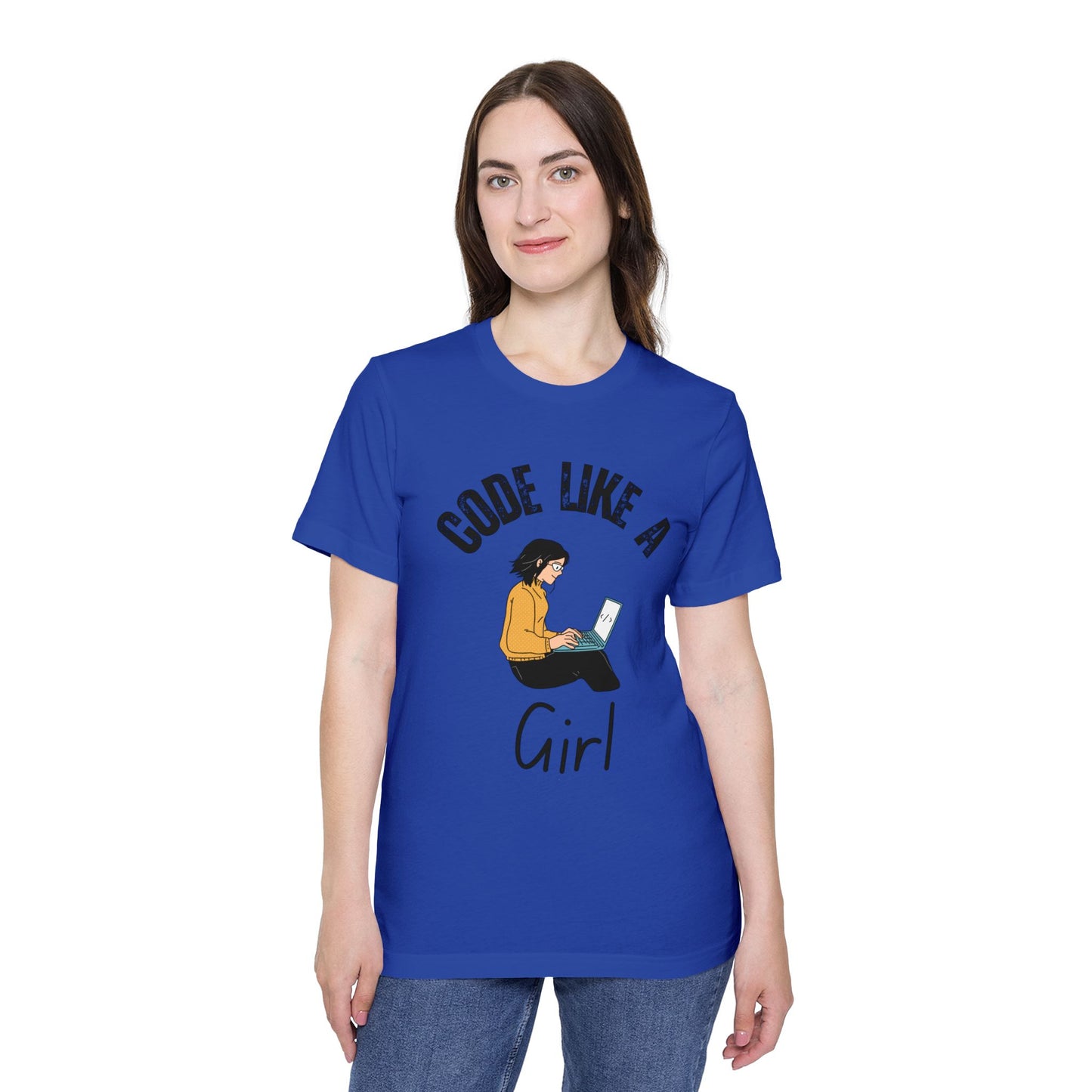 Code Like a Girl T-Shirt - Empowering Women in Tech Tee