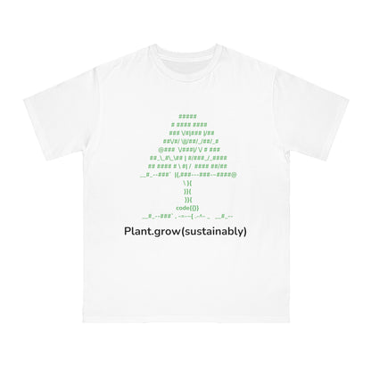 ASCII Tree Eco Code Tee | Plant.grow(sustainably) Shirt | Usha Creations