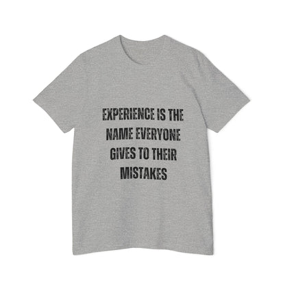 Experience Is the Name Everyone Gives to Their Mistakes | Funny Developer T-Shirt | Programmer Quote Tee | Usha Creations