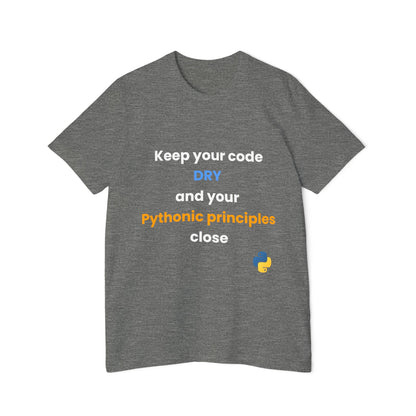 Keep Your Code DRY and Your Pythonic Principles Close | Funny Python Developer T-Shirt | Usha Creations