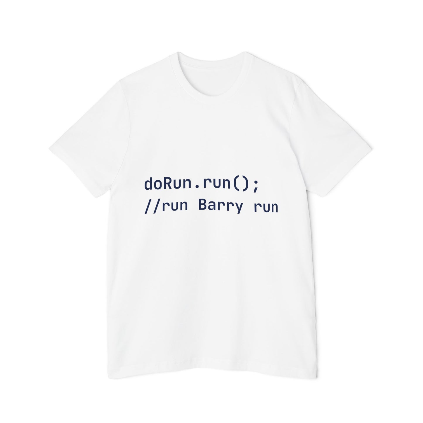 Run Barry Run T-Shirt | Developer Method Call | Pop Culture Code | Usha Creations