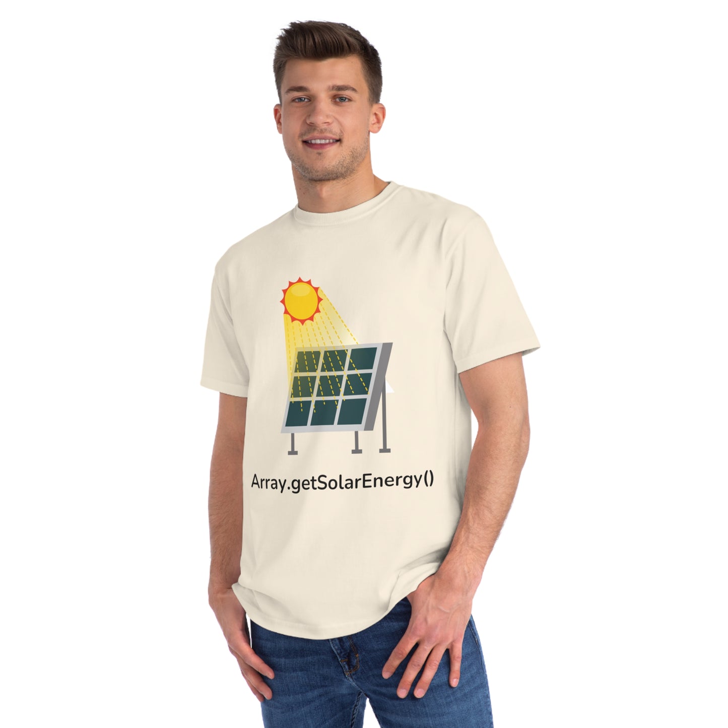 Array.getSolarEnergy() Tee | Eco Coder Solar Shirt | Usha Creations