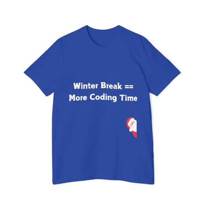 Winter Break Coding T-Shirt | Christmas Developer Time 2024 | Holiday Programming Humor | Usha Creations