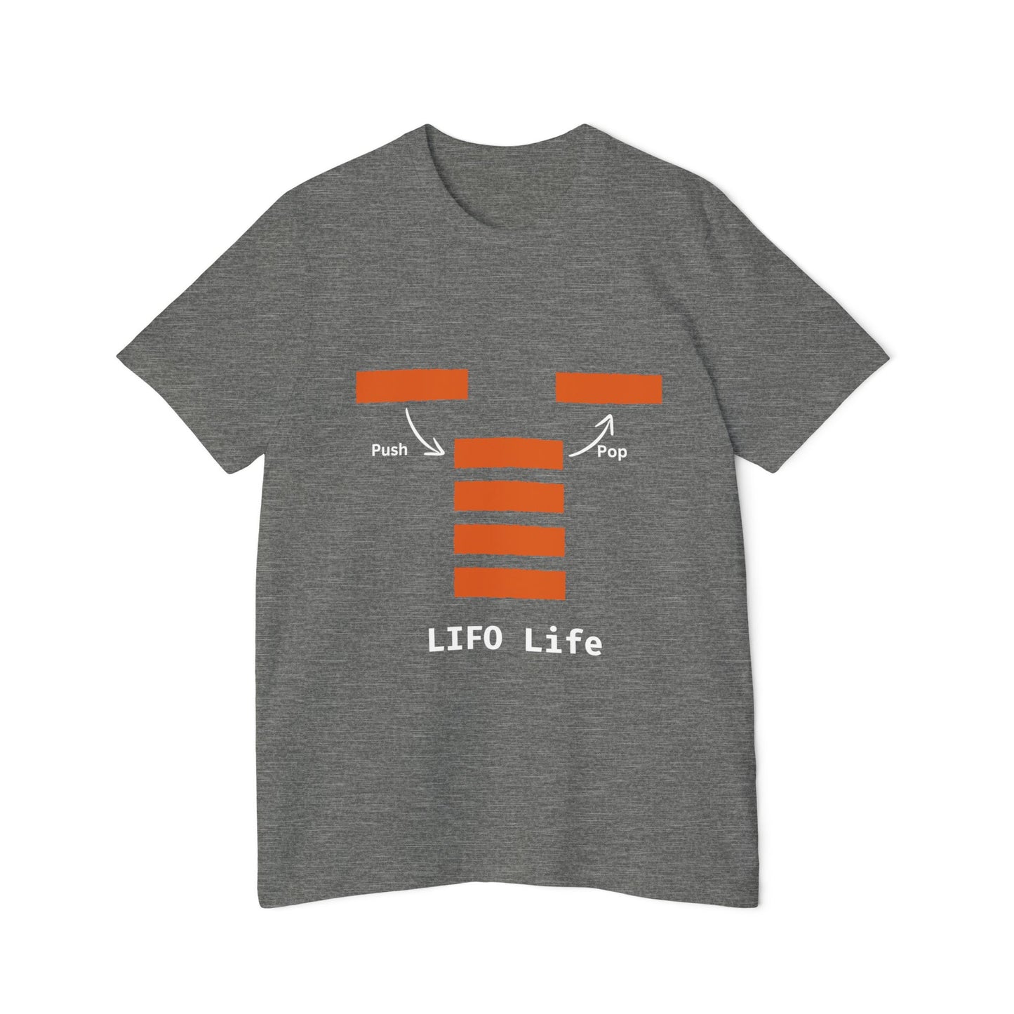 LIFO Life | Stack Data Structure T-Shirt | DSA Apparel | Interview Series | Usha Creations