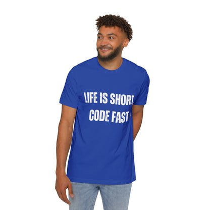 Life is Short, Code Fast T-Shirt - Motivational Programmer Tee