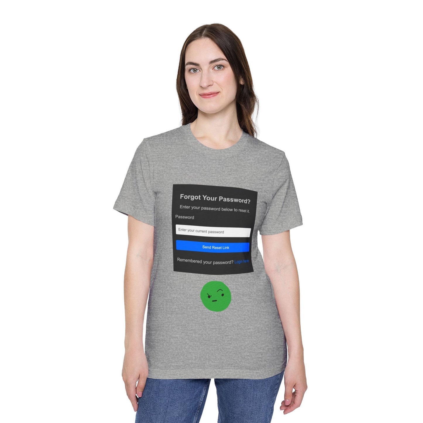 Forgot Password UI Fail Tech Humor T Shirt | Code Meme Tees | Usha Creations