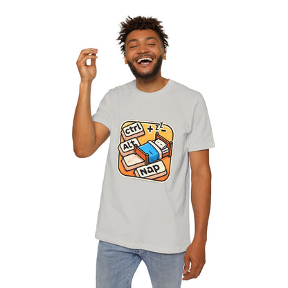 Ctrl+Alt+Nap Tech-Themed T-Shirt