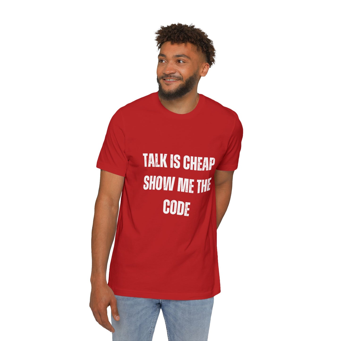 Talk is Cheap. Show Me the Code | Funny Developer T-Shirt | Usha Creations