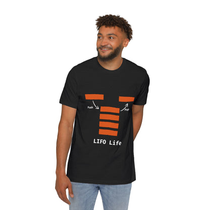 LIFO Life | Stack Data Structure T-Shirt | DSA Apparel | Interview Series | Usha Creations