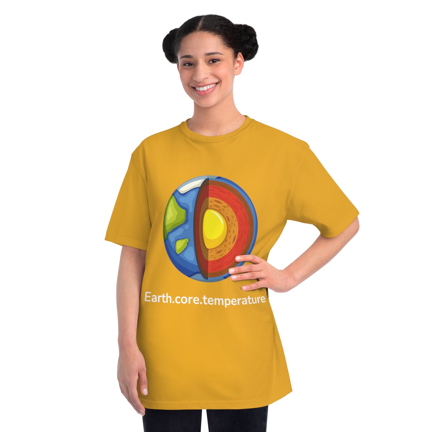 Earth.core.temperature Tee | Geo-Code Energy Shirt | Usha Creations