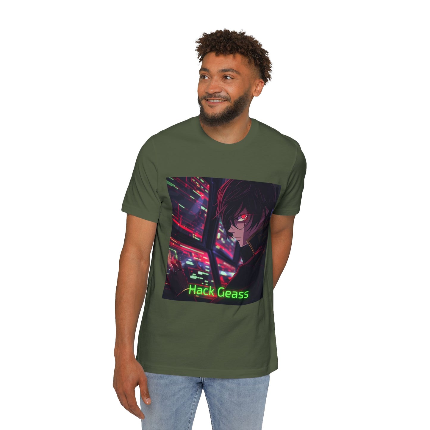 Lelouch’s Hacking Geass Tee – Code Geass Hack the World Edition