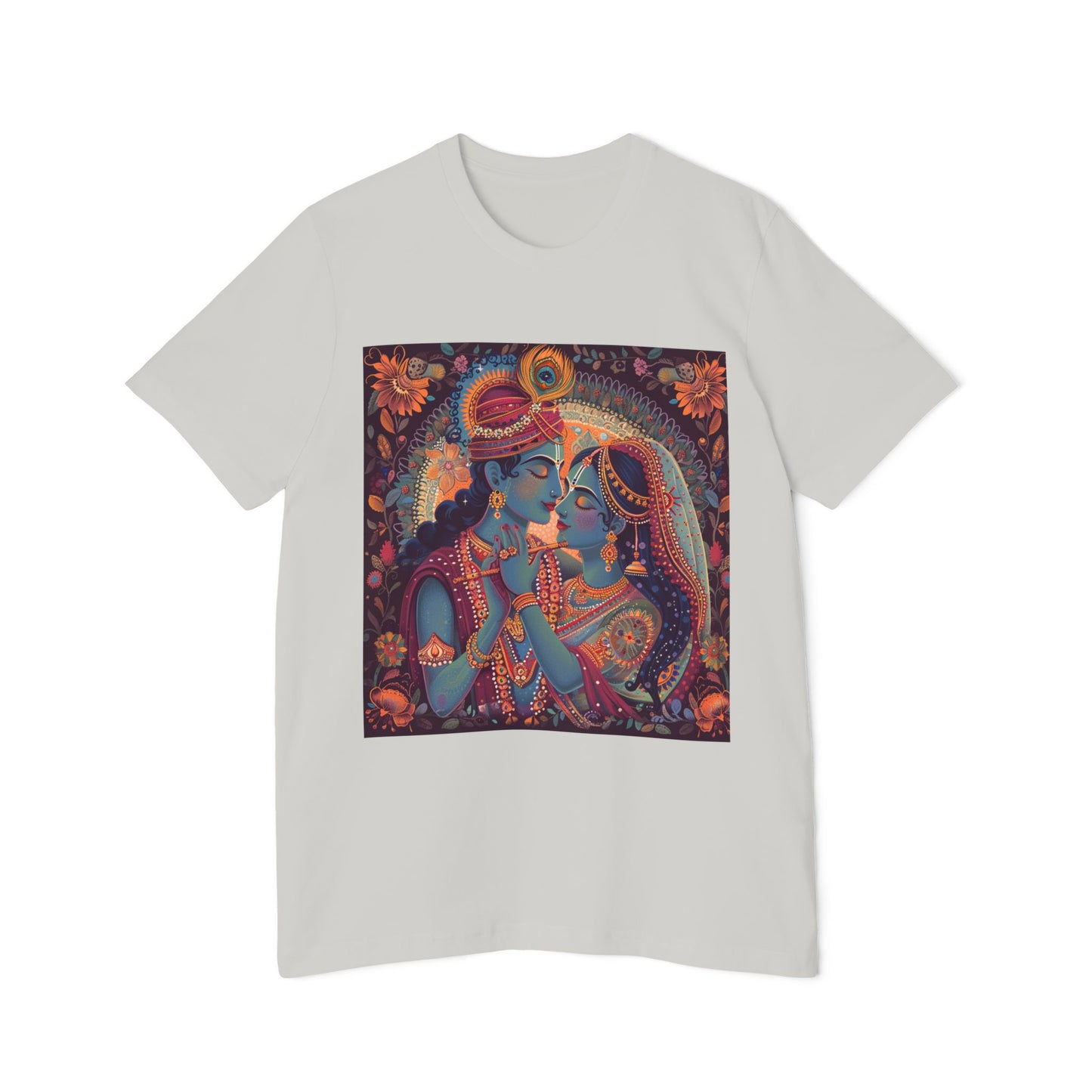 Divine Love Radha Krishna T-Shirt | Spiritual Design