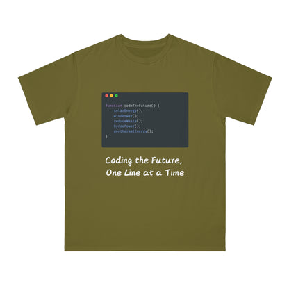 Code the Future Eco Dev Tee | Green Energy Coder Shirt | Usha Creations