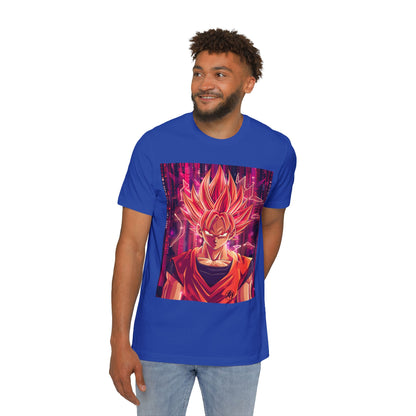 Goku Powering Up with Code Tee – Super Saiyan Coder Edition