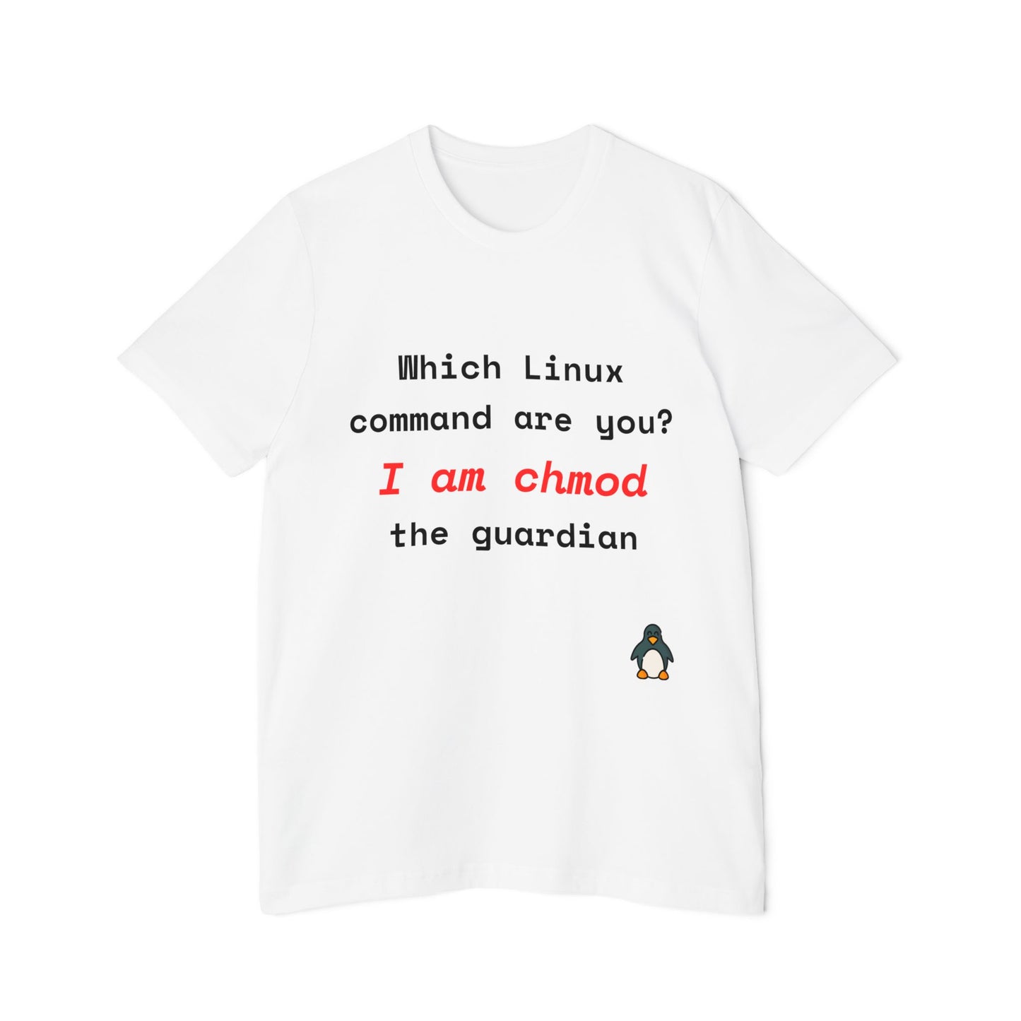 Which Linux Command Are You? I Am chmod - The Guardian | Funny Linux T-Shirt | Usha Creations