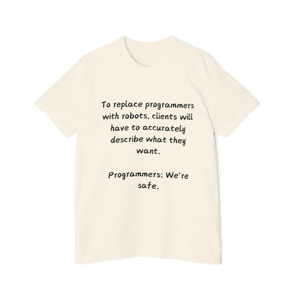 Programmer Job Security Humor T Shirt | Client Spec Meme Tees | Usha Creations