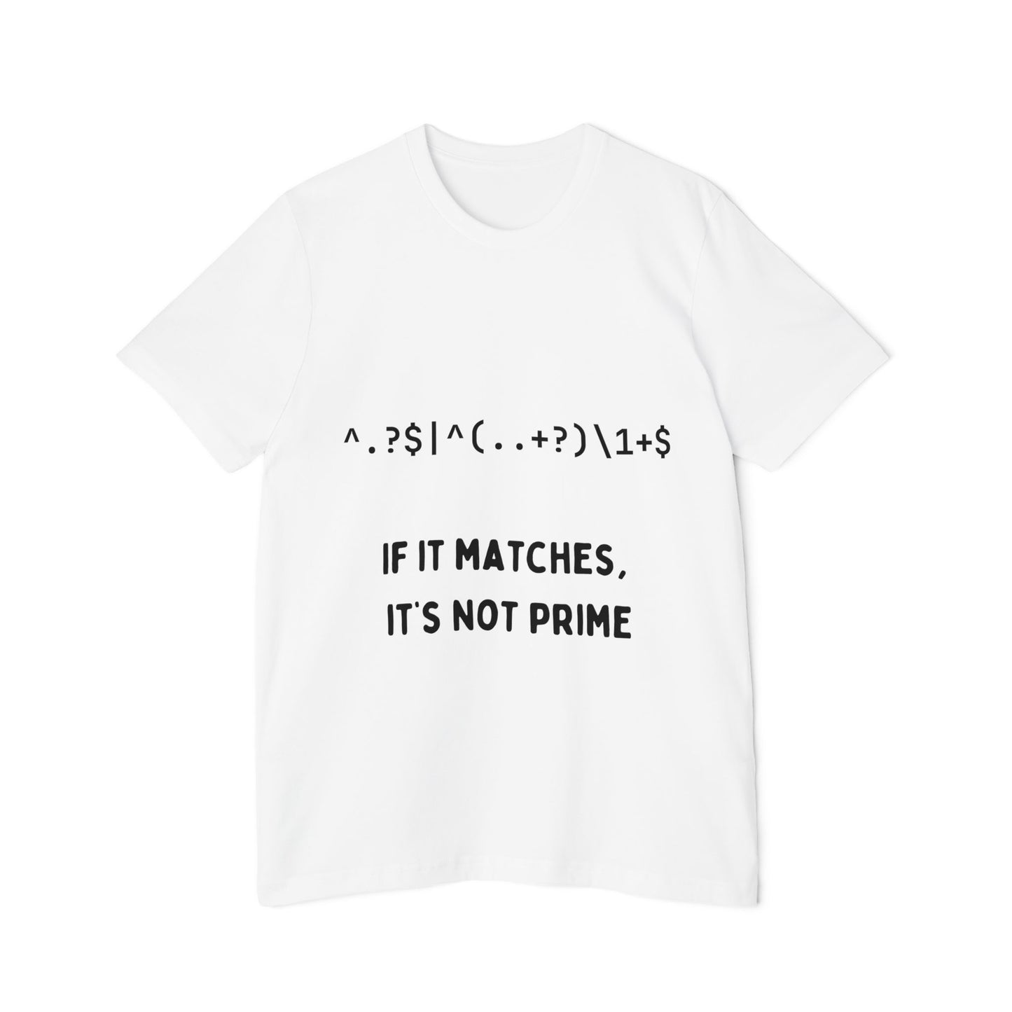 Regex Prime T-Shirt | Math Developer Pattern 2024 | Programming Algorithm Humor | Usha Creations