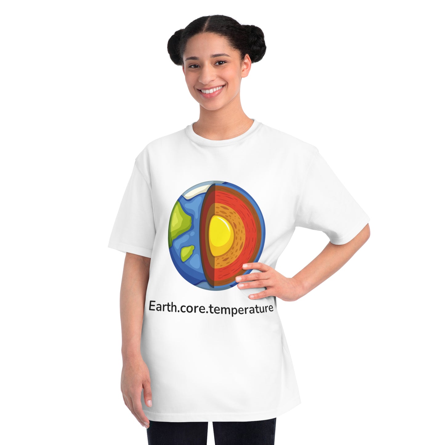 Earth.core.temperature Tee | Geo-Code Energy Shirt | Usha Creations