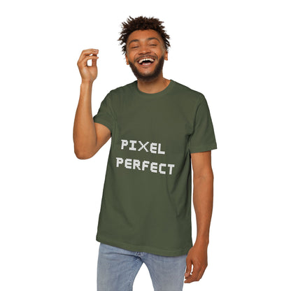 Pixel Perfect | Pixelated Font T-Shirt | Frontend Developer Apparel | Usha Creations