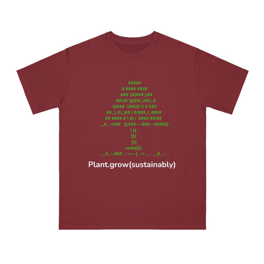 ASCII Tree Eco Code Tee | Plant.grow(sustainably) Shirt | Usha Creations