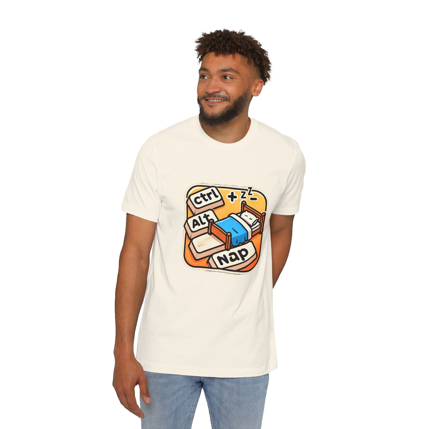 Ctrl+Alt+Nap Tech-Themed T-Shirt