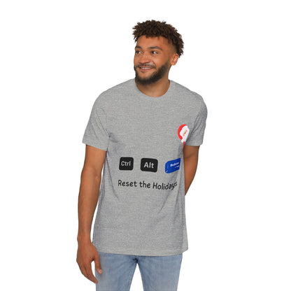 Ctrl Alt Delete Christmas T-Shirt | Funny IT Support Holiday Gift 2024 | Tech Support Secret Santa Present  | Usha Creations