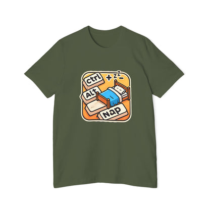 Ctrl+Alt+Nap Tech-Themed T-Shirt