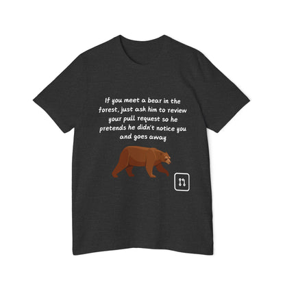 Bear Pull Request Review Developer Humor T Shirt | Coding Wildlife Meme Tees | Usha Creations