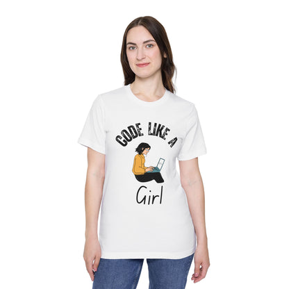 Code Like a Girl T-Shirt - Empowering Women in Tech Tee