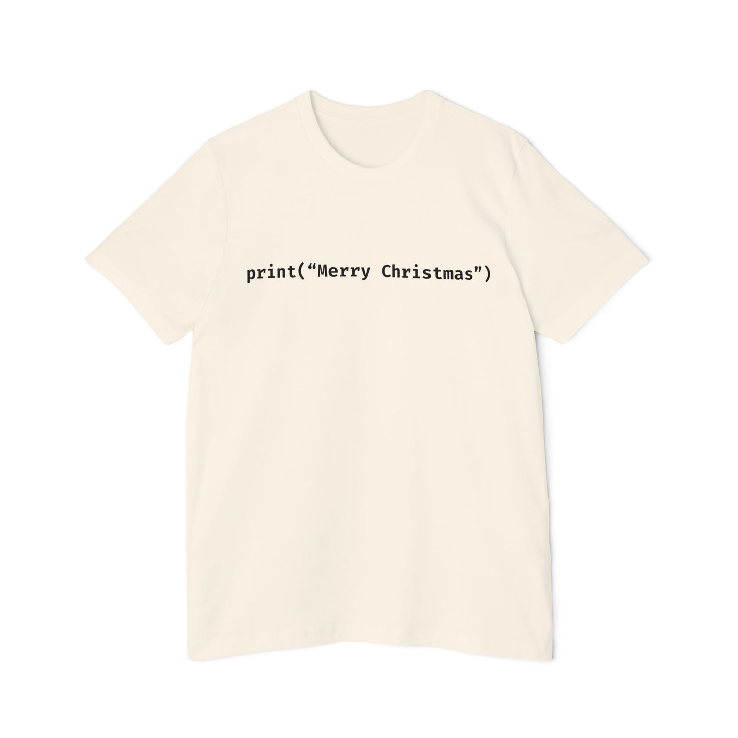 Print Merry Christmas Python T-Shirt | Funny Programmer Holiday Gift 2024 | Coding Christmas Present | Usha Creations