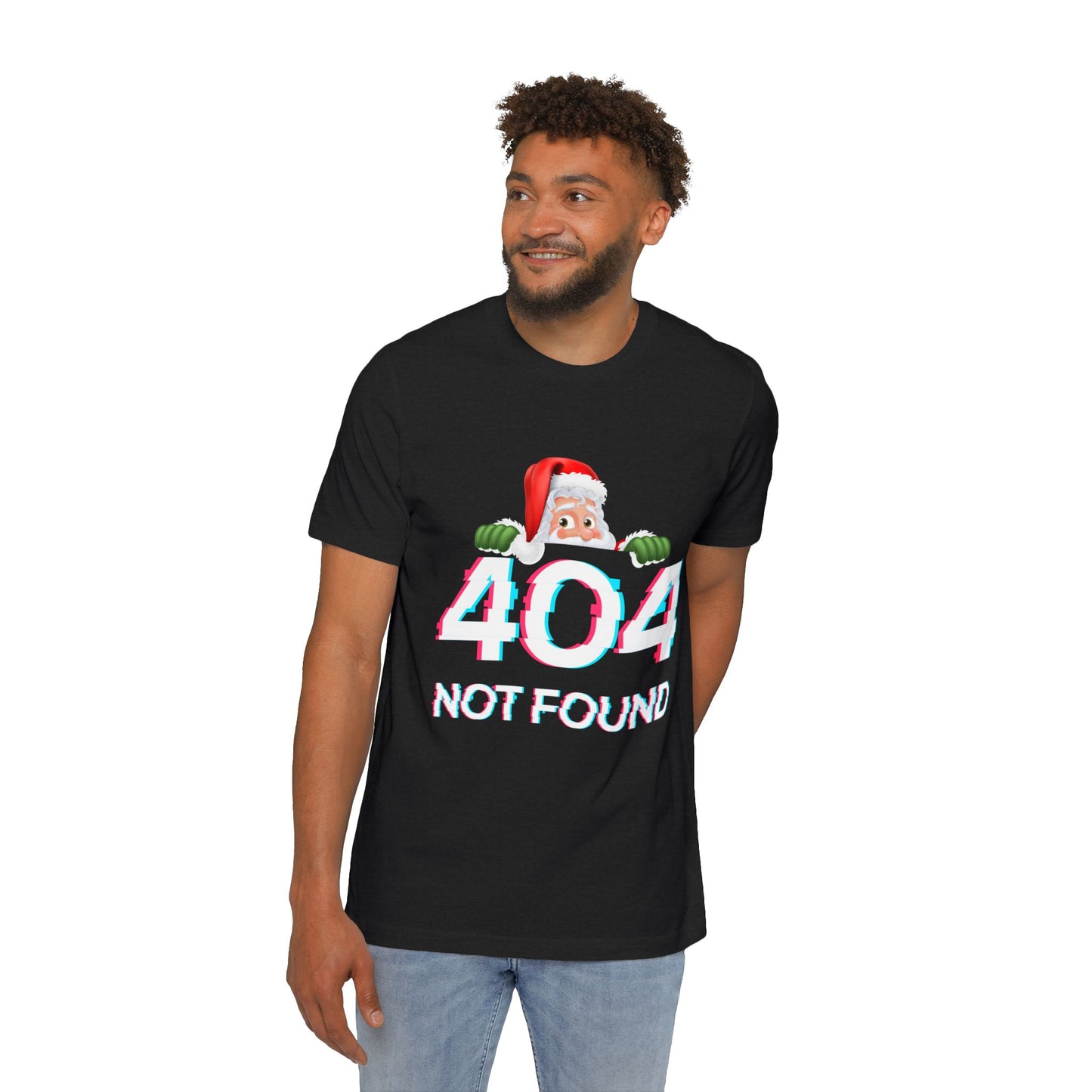 404 Santa Not Found T-Shirt | Funny Web Developer Christmas Gift 2024 | Programmer Holiday Present | Usha Creations