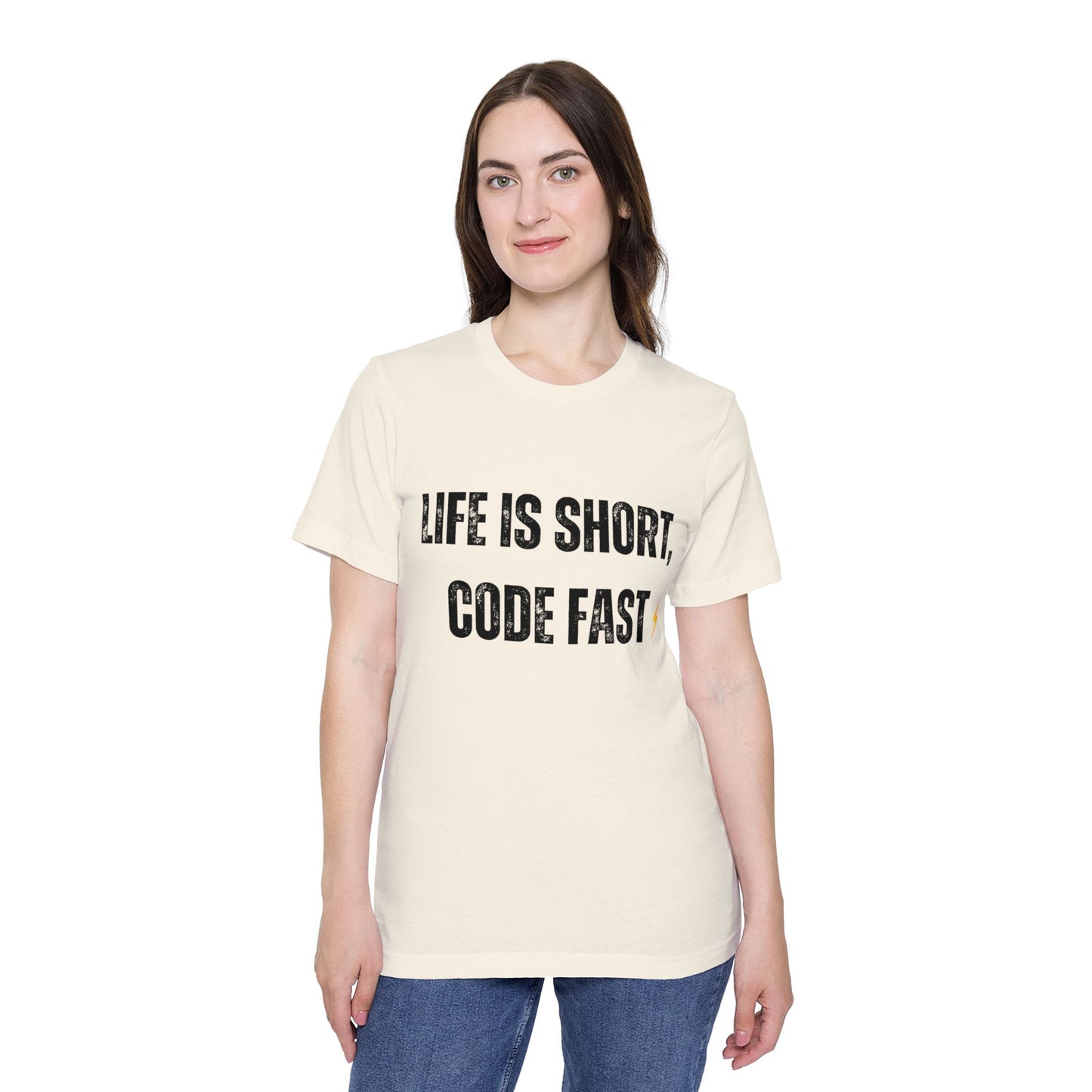 Life is Short, Code Fast T-Shirt - Motivational Programmer Tee