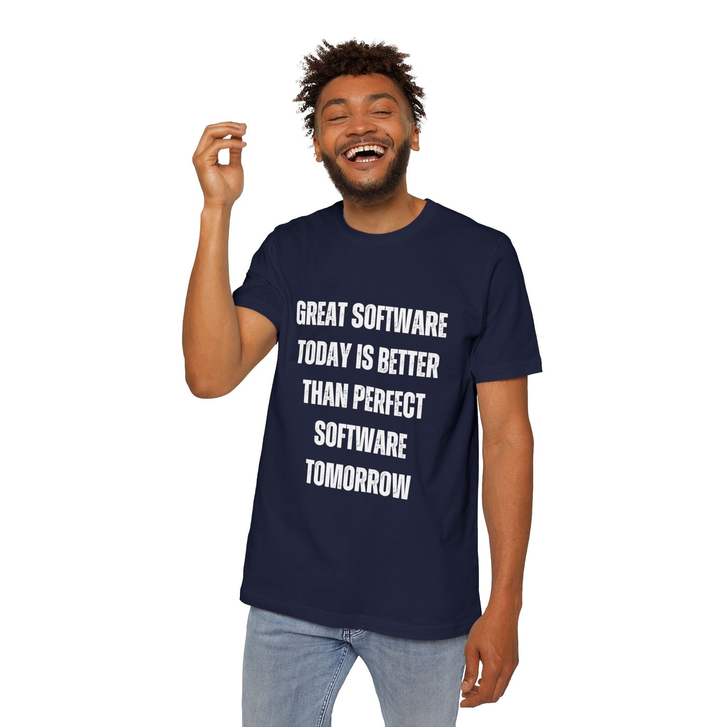 Great Software Today Is Better Than Perfect Software Tomorrow | Developer T-Shirt | Inspirational Programmer Tee | Usha Creations