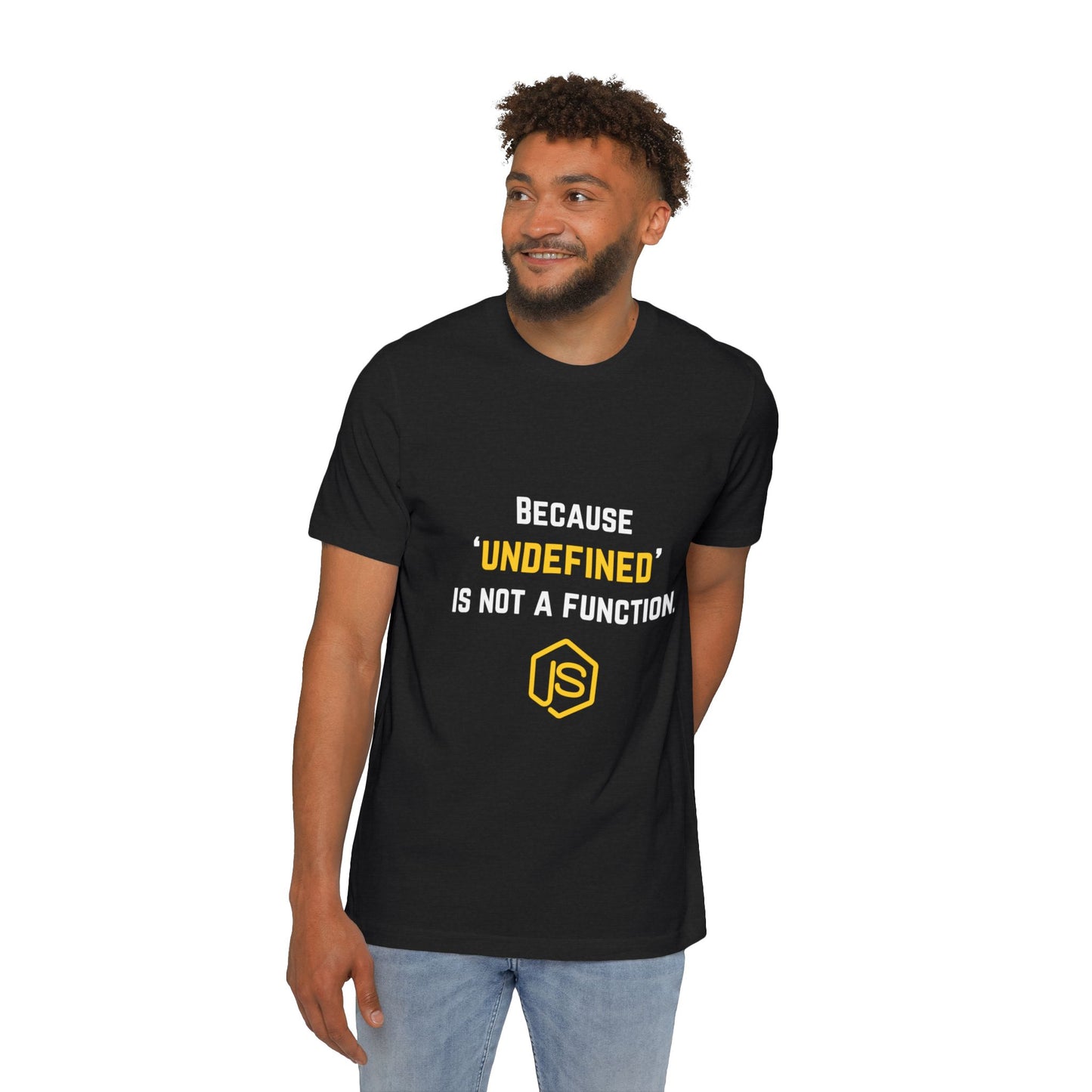 JavaScript T-Shirt - Because ‘undefined’ is Not a Function | Funny Coding Shirt for Developers | Techie Tees | Usha Creations