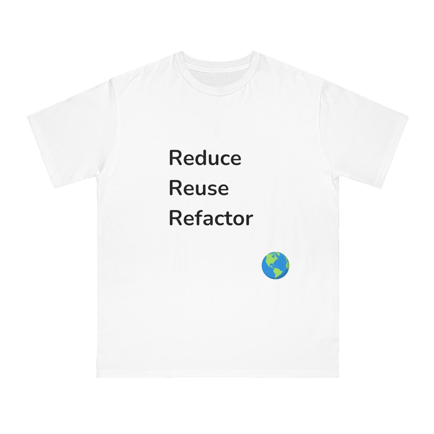 Reduce Reuse Refactor Eco Dev Tee | Green Coding Shirt | Usha Creations