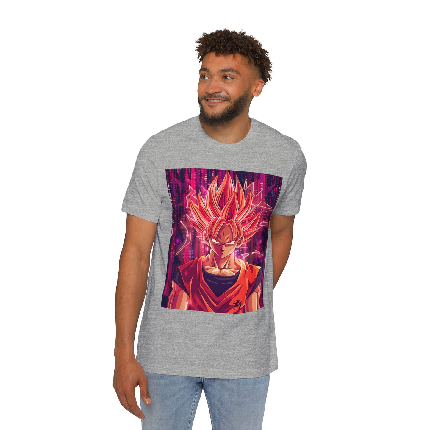 Goku Powering Up with Code Tee – Super Saiyan Coder Edition