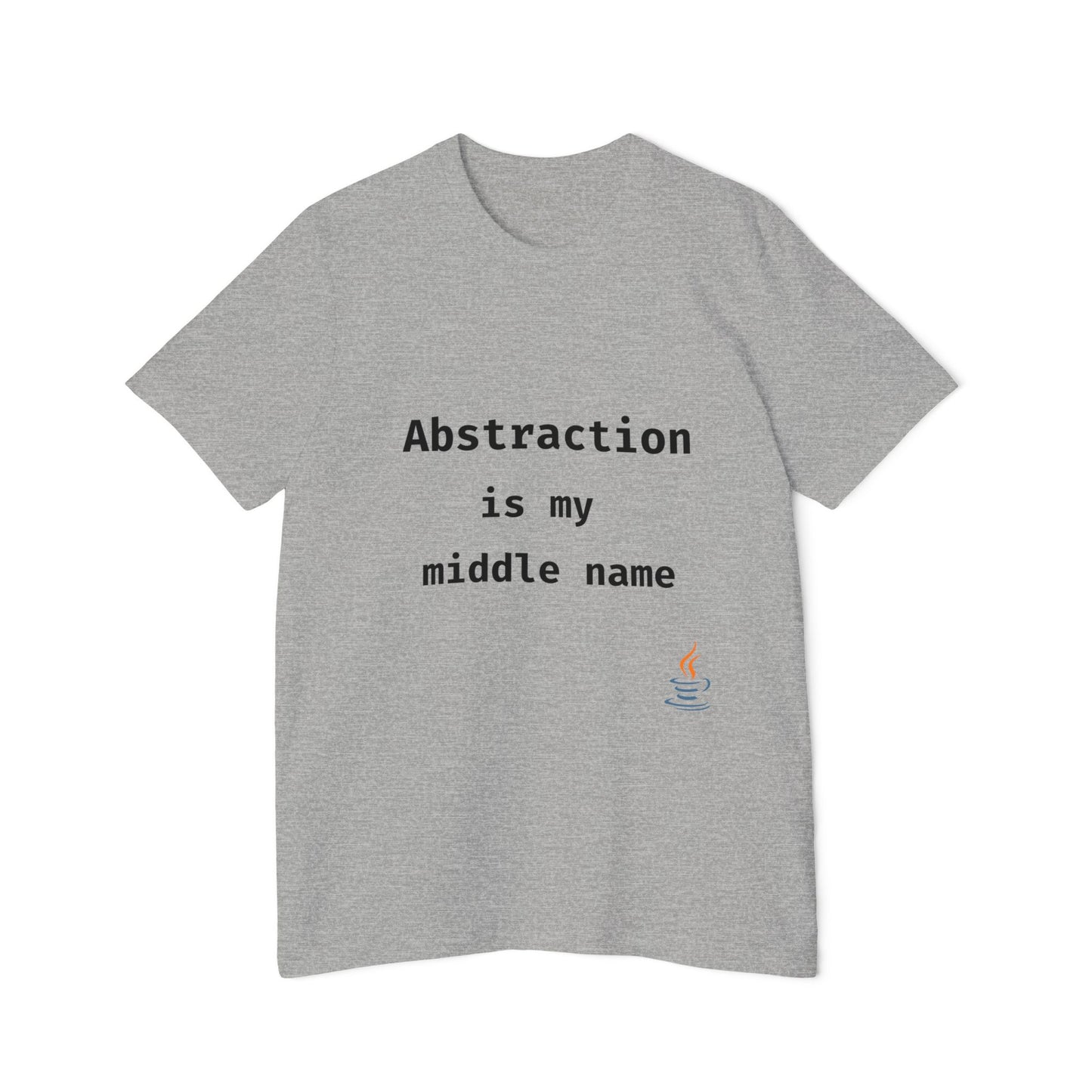 Abstraction Is My Middle Name | Java Developer T-Shirt | Funny Programmer Shirt | Usha Creations