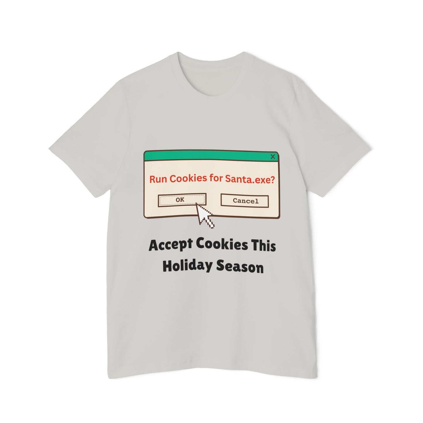 Christmas Cookie Code Humor T-Shirt | Tech Holiday Pun Meme Tees | Usha Creations