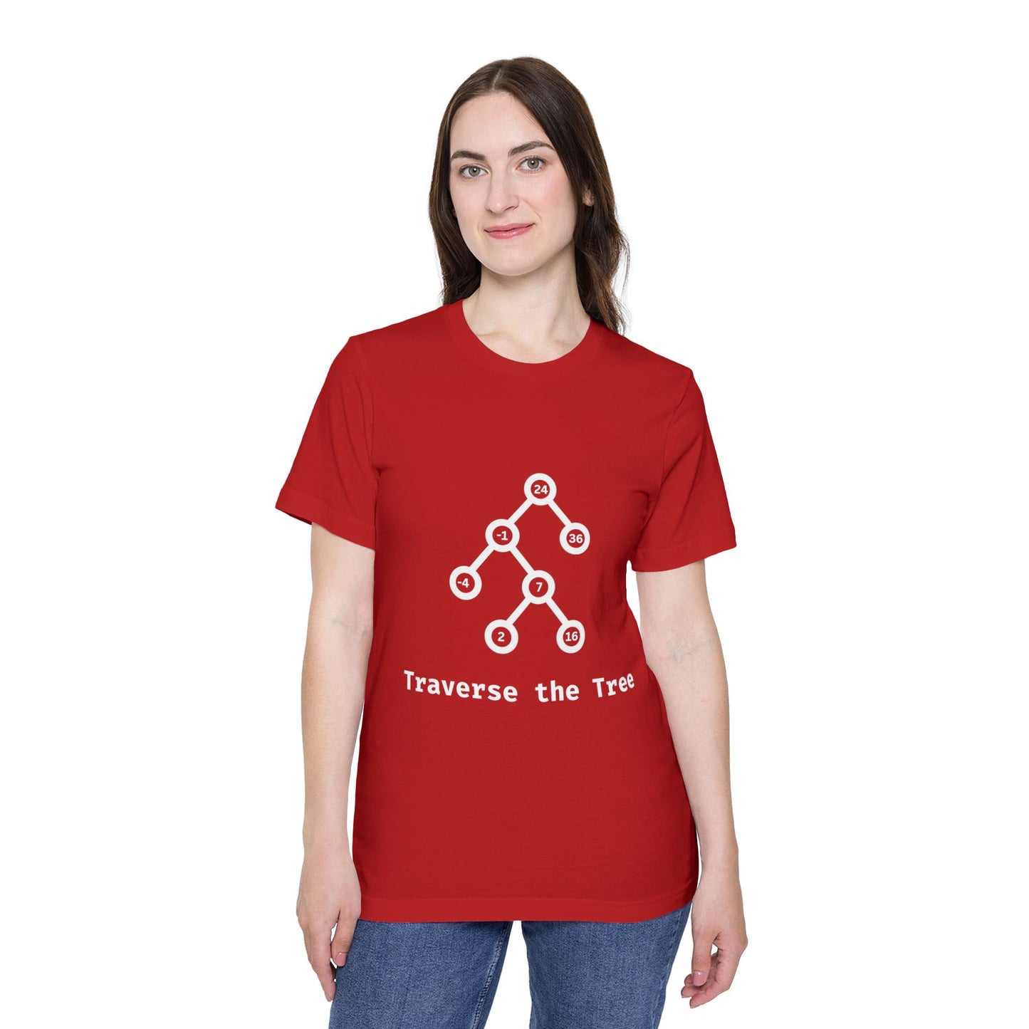 Traverse the Tree | Binary Search Tree Traversal | Interview Series T-Shirt | Data Structures Tee | Usha Creations