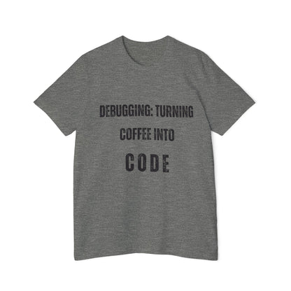 Debugging: Turning Coffee Into Code T-Shirt - Funny Programmer Tee