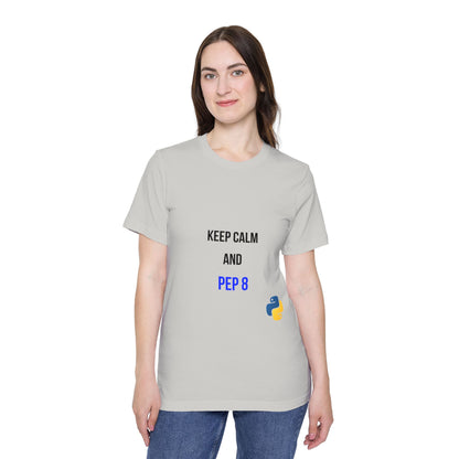 Keep Calm and PEP 8 | Funny Python Programming T-Shirt | Usha Creations