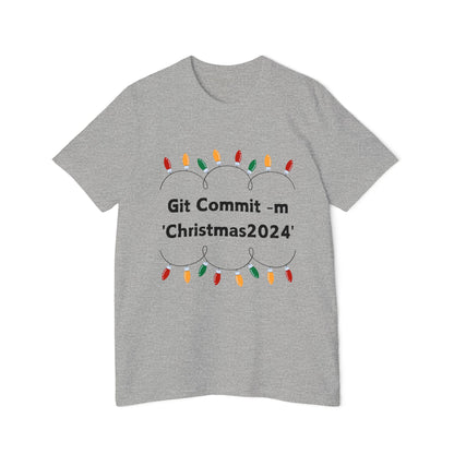 Git Christmas T-Shirt | Developer Holiday Commit 2024 | Programming Version Control Humor | Tech Winter Gift | Usha Creations