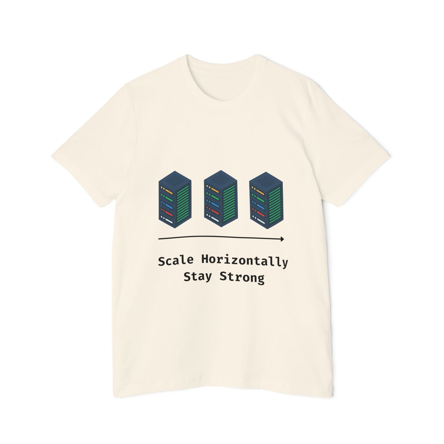 Scale Horizontally, Stay Strong | System Design T-Shirt | Interview Series Tee | Usha Creations