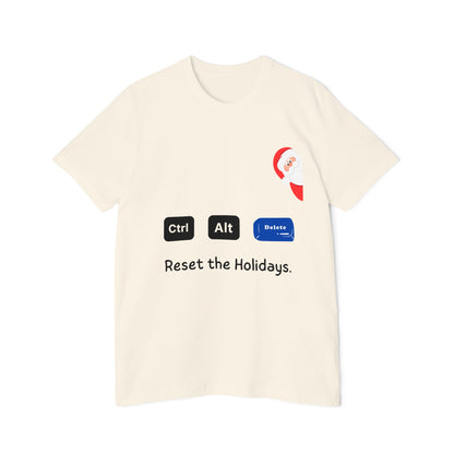 Ctrl Alt Delete Christmas T-Shirt | Funny IT Support Holiday Gift 2024 | Tech Support Secret Santa Present  | Usha Creations