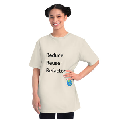 Reduce Reuse Refactor Eco Dev Tee | Green Coding Shirt | Usha Creations