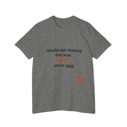 JavaScript: Making the Web Weird Since 1995 | Funny Coding T-Shirt for Developers | Usha Creations